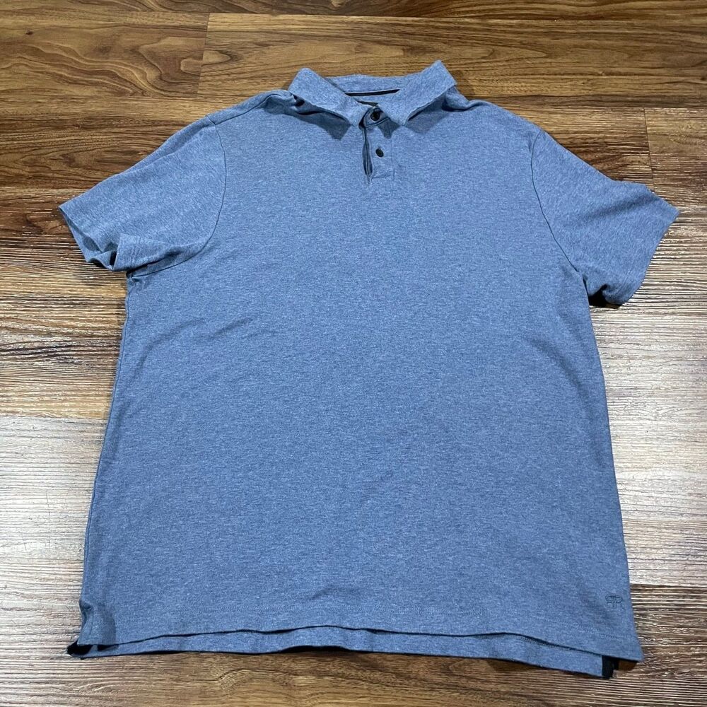 Banana Republic Short Sleeve Blue Polo Shirt Cotton Mens Size XL Casual Preppy